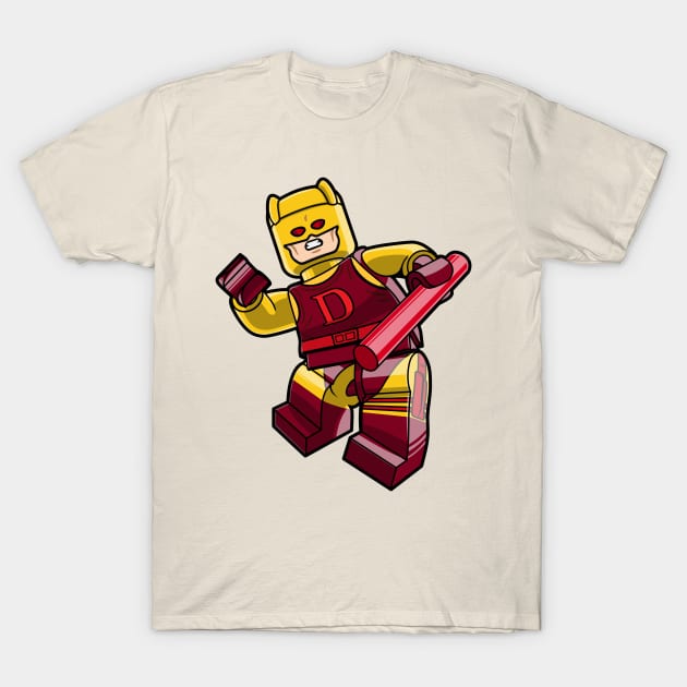Minifig Without Fear T-Shirt by schultzstudio